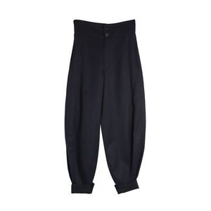 Pre Loved chloe HighWaisted Wide Leg Culotte Pants Women navy blue Carrot Pants